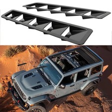 Glossy Black Engine Hood Vent Louver Cover For Jeep Wrangler Jk Jku 1997-2017 Glossy Black Engine Hood Vent Louver Cover For Jeep Wrangler Jk Jku 1997-2017