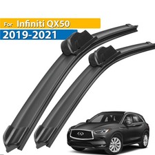 2Pcs Front Windshield Flat Wiper Blades Set For Infiniti QX50 QX55 2019- 26"+18"