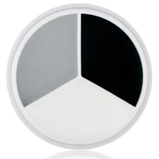 MEICOLY Black White Light Grey Face Body Paint Palette,Halloween Zombie Skeleton