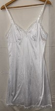 Vanity Fair Women's Full Slip Dress Size 38, Long Lace, Nylon Blend, Vintage