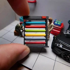 Diorama 1:64 Garage Scene Car Wash Tool Model Workshop Repair Tool Accessories