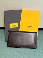 Ettinger Long Wallet Bridle Leather Dark Brown 18cm UK Bullhide Card Compartmen