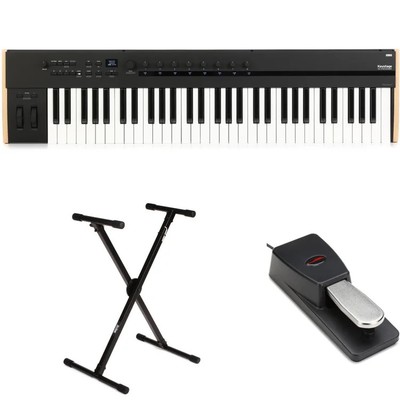 Korg Keystage 61-key MIDI Keyboard Controller Essentials Bundle
