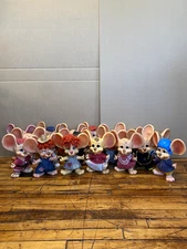 Vintage Gigio Big Ear Mouse Bank Roy Des of Fla 1970 Huron Products Lot of 17
