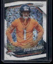 #277 2025 Panini Prizm Evan Engram White Disco Denver Broncos