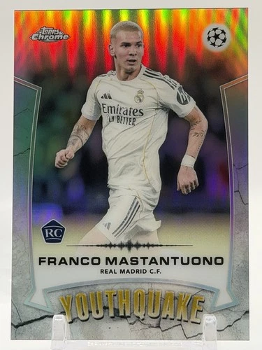 2025-26 Topps Chrome UEFA Club Competitions UCC - Franco Mastantuono YOUTHQUAKE