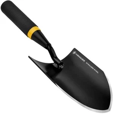 Heavy Duty Stainless Steel Garden Trowel and Shovel, Easy Digging and Weeding, D