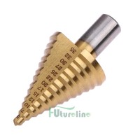 5-35mm High Speed Steel Triangle Shank Pagoda Step Drill Bit Tools on sale 5-35mm High Speed Steel Triangle Shank Pagoda Step Drill Bit Tools on sale