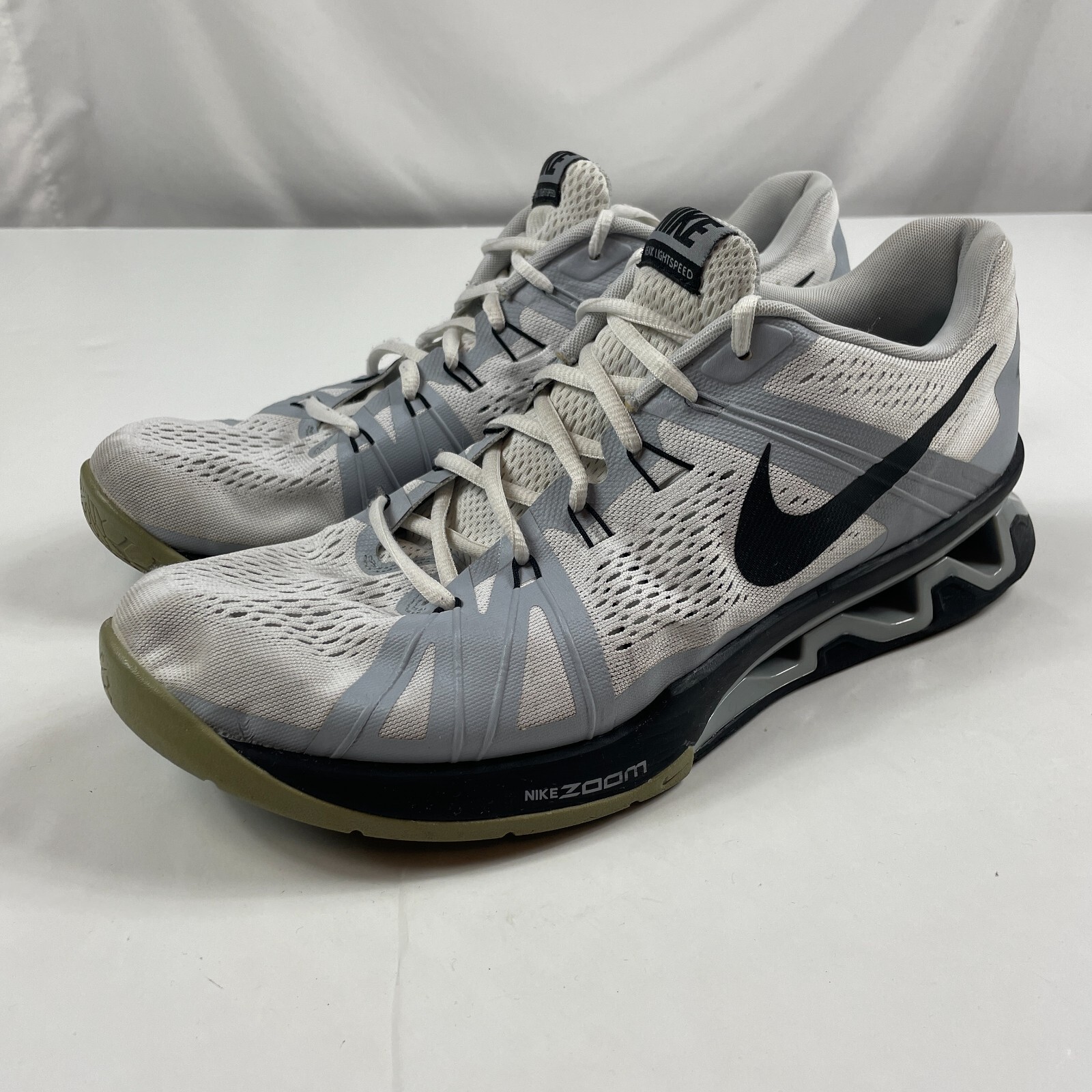 Nike Shoes Mens 13 Reax Lightspeed White Gray Athleti… Gem