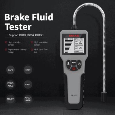 BF200 Brake Fluid Tester Digital Car DOT3 DOT4 DOT5.1 Brake Oil Liquid Detector