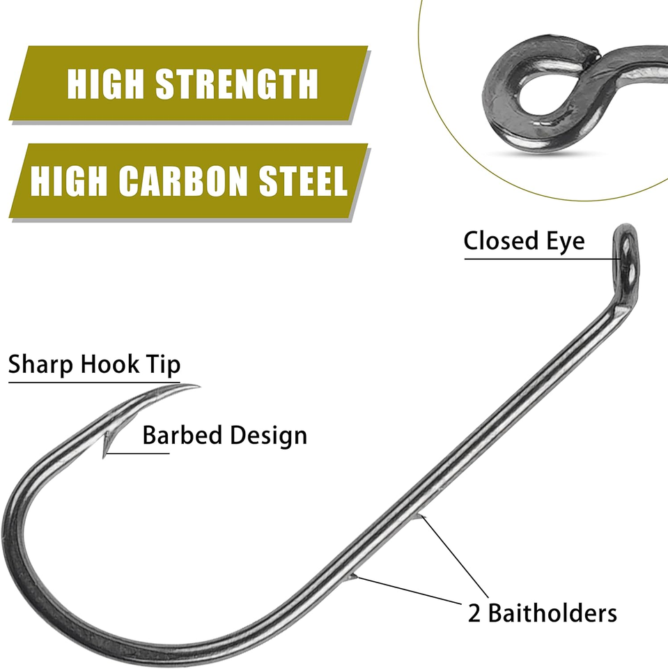 Saltwater Snelled Fishing Hooks Leader Rig, 24Pcs Surf Fishing Rigs Fishing Wire eBay