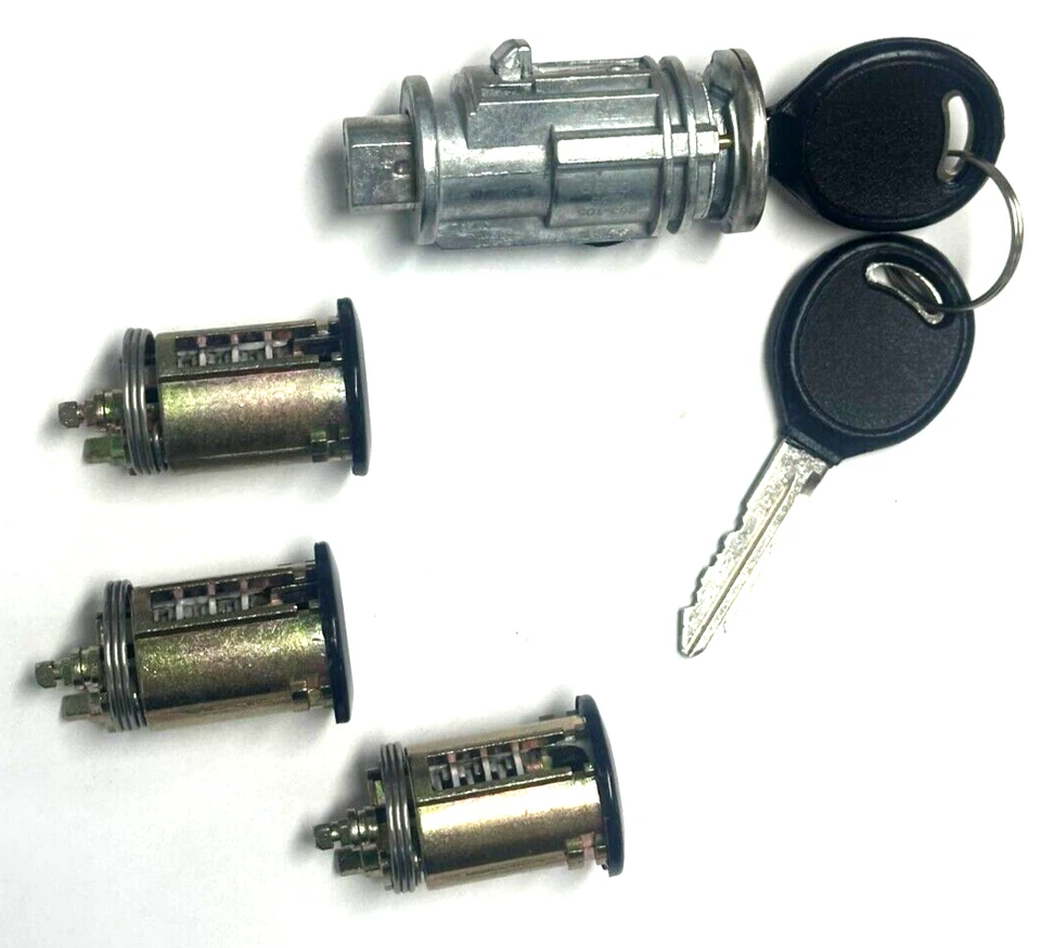 Jeep Wrangler TJ LJ 98-01 Puerta de encendido Llave trasera Interruptor Cerradura Cilindro Juego 2 llaves Foto 3 de 4