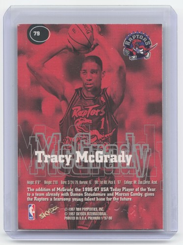 Skybox Premium 1997-98 - Tracy McGrady #79 (RC) - Foto 2 di 2