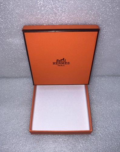 Authentic HERMES EMPTY BOX W/ Ribbon 3.75" X 3.75" X .75". - Picture 9 of 9
