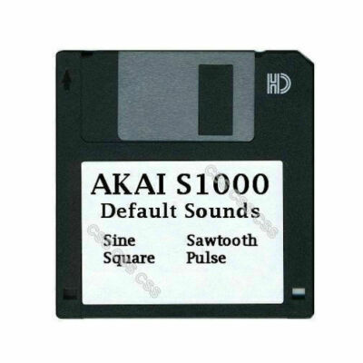 Akai S1000 Floppy Disk Default Sounds -  Sine, Square, Sawtooth, Pulse