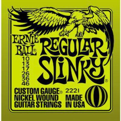 Ernie Ball Regular Slinky Nickel Wound Electric Guitar Strings - 10-46 Gauge - 2