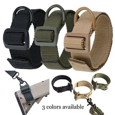 Gun Sling Loop Adapter Adjustable Heavy Duty Nylon Shoulder Strap with D Ring