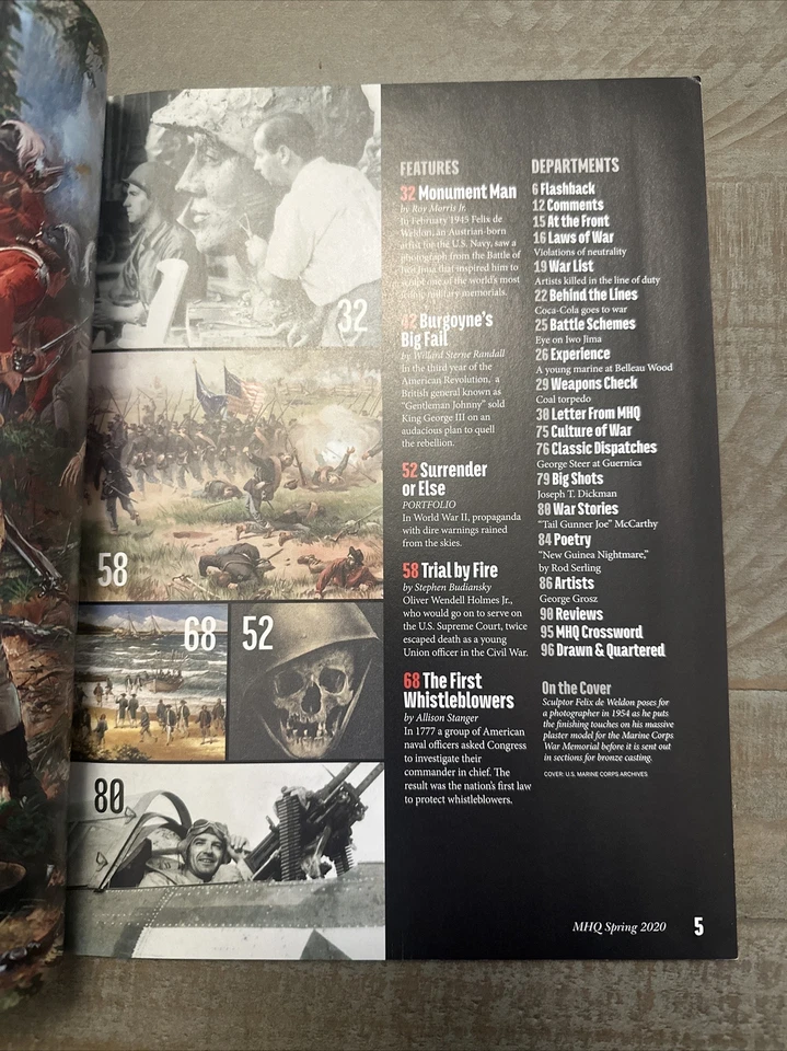 MHQ Military History Quarterly Magazine Spring 2020 IWO Jima Forever - Image 2 of 3