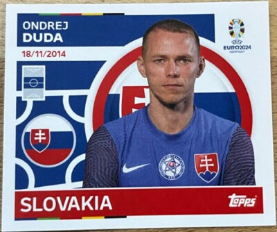 TOPPS EURO EM 2024 FUSSBALL EINZELSTICKER Ondrej Duda SVK 9 Slowakei