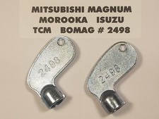 (2) Mitsubishi Keys, #2498 Magnum,TCM, Bomag, Morooka, Isuzu, Construction Equip