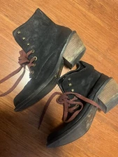 DV by Dolce Vita Black Boot Women's Moto Lace Up Boots Size 9.5