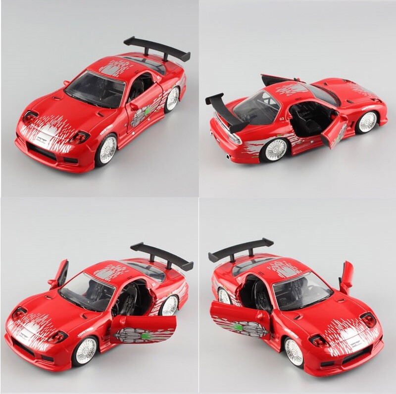Fast And Furious, Dom's Mazda RX-7, 1993, JADA, Diecast Toy Car