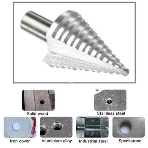13 pasos 5 mm-35 mm HSS 4241 broca paso broca orificio cortador cono taladro orificio herramienta cortadora - Imagen 2 de 4
