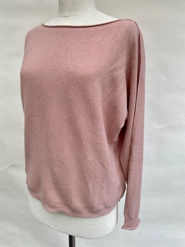 Caslon Knit Top Oversized Dusty Rose Boatneck Dolman Sleeves Inside Out Seams S - Picture 12 of 14