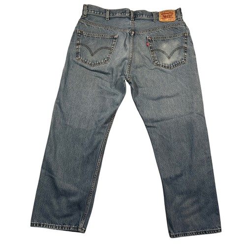 Vintage Y2K Levi's 505 Regular Fit Jeans 100% Cotton Denim 42x30 Fits Like 40" - Picture 2 of 8