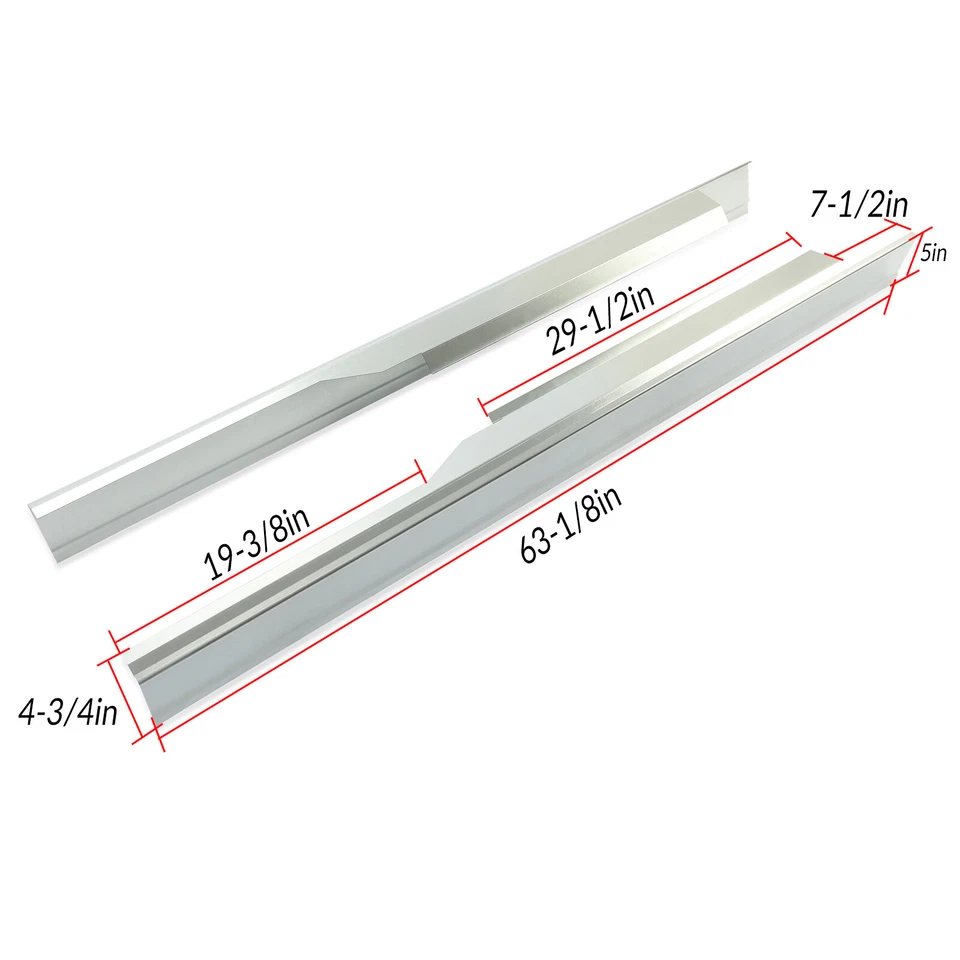 For 1997-2003 Ford F-150 Pickup Extended Cab Driver And Passenger Rocker Panels Foto 2 de 4