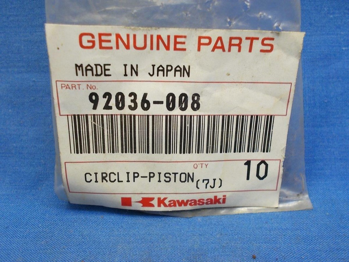 Kawasaki 92036-008. 1 Pair Piston Pin Circlips. Many Applications