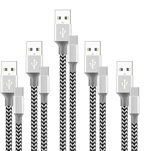 5-Pack USB-C to USB-A Cable Fast Charge Type C Charging Cord Rapid Sync Charger - Picture 6 of 6