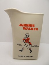 JOHNNIE WALKER SCOTCH WHISKEY WATER JUG COOPER & COOKE HUNTLEY POTTERY AUSTRALIA