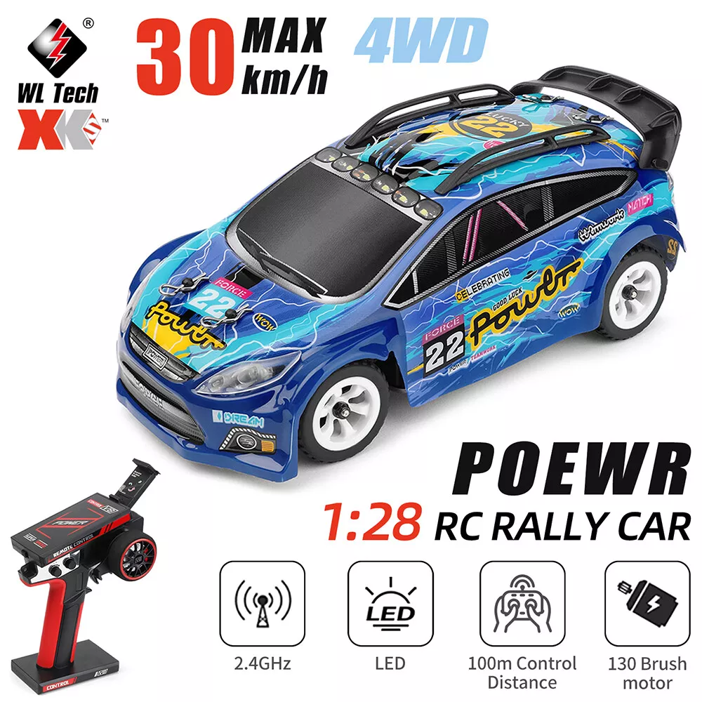 WLtoys 284010 RC Car, 1:28 Scale Remote Control Car, 4WD 30KM/H High Speed  RC Racing Car, 2.4GHz Electric Drift Car for Kids and Adults