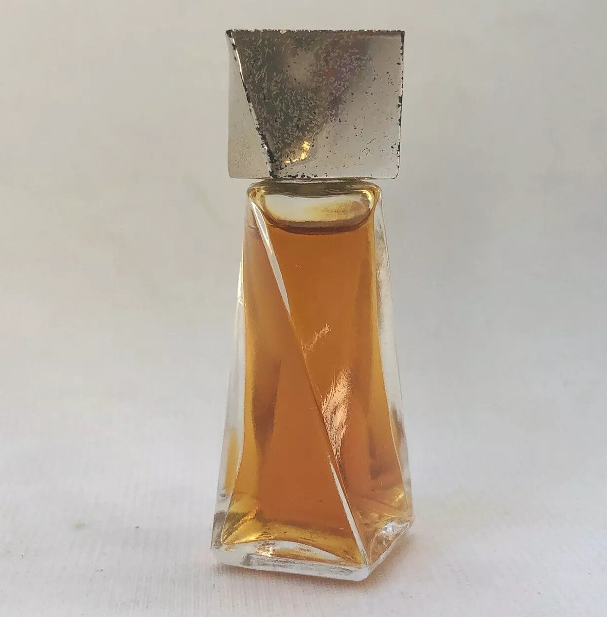 Vintage MAGIE LANCOME Mini Perfume Gold Cap Swirled Glass Bottle