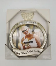 Malden Engagement Wedding Jewel Glitter Bling I Got The Ring Picture Frame 