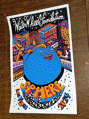Phish Poster SPHERE POLLOCK WATERWHEEL S/N x/400 Print Las Vegas 4