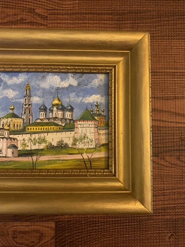 Vintage Russian Church Oil Painting By Noted Artist Vladimir Aldoshin - Picture 8 of 10