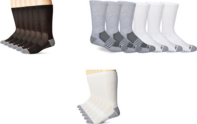 Columbia Men's Pique Footbed Crew Socks (6 Pairs)