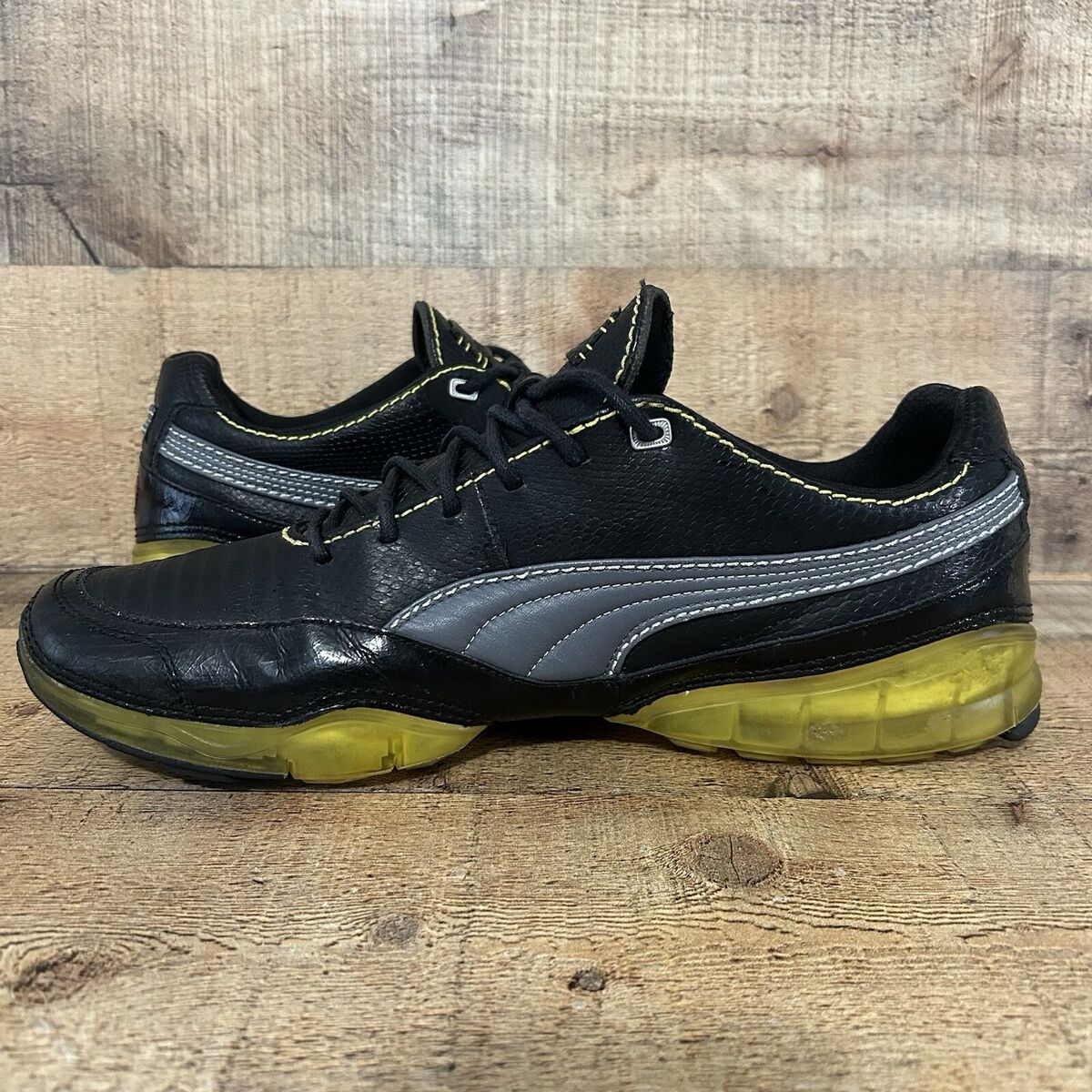 Puma Cell Melo Mens Size 11 Running Sneakers Black Yellow Puma Cell Melo Mens Size 11 Running Sneakers Black Yellow