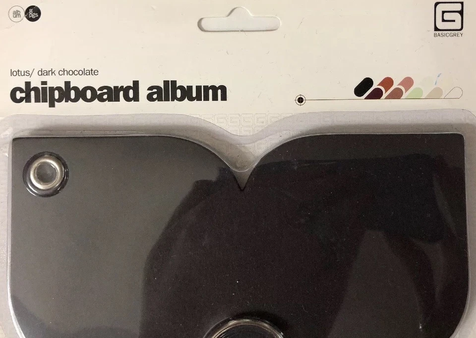 LOTUS MARROM CHOCOLATE ESCURO Álbum de Aglomerado (6”x 6”) 1 Anel*Faça Seu Próprio Álbum* - Imagem 2 de 4