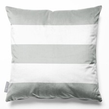 Luxury Designer Eco-Velvet Filled Cushion 3 Stripes Horizontal Large Extra Large