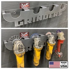 4 1/2" Angle Grinder Holder - Storage Rack for 4 - DeWalt Milwaukee Makita