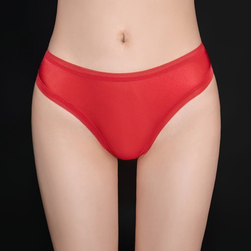 Womens Ultra Thin Sheer Shiny Glossy Shorts Thong Brief Bikini Panties Underwear - Afbeelding 25 van 26