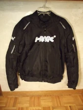 HWK Motor Sports Motorcycle Jacket Black Size L - Air Flow System
