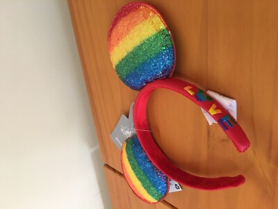 Disney Store Mickey Mouse Rainbow Disney Ears Headband For Adults s-l400.jpg main image 2