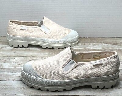 BUM Equipment Vintage Sneakers Pink Canvas Slip On Women s Shoes Size 7.5 US