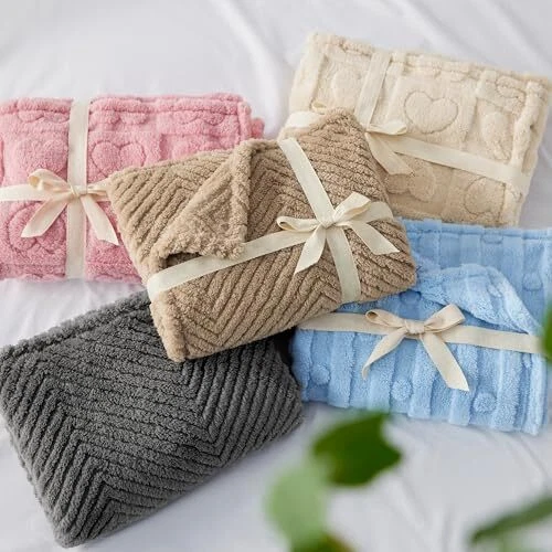  Manta para Perros Pequeños Lavable - Suave Esponjosa Cachorro S (25x35") Punto Azul Foto 4 de 4