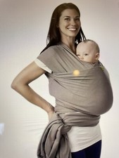 EUC Boba Wrap Baby Carrier Stretchy Infant Sling Gray Up To 35lb