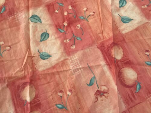Vintage Vibrant Orange Round Tablecloth VGC 1990s 60" - Picture 5 of 6